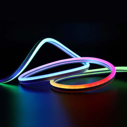 Лента RGB неоновая с пультом, 5 м, 150 LED управление через приложение