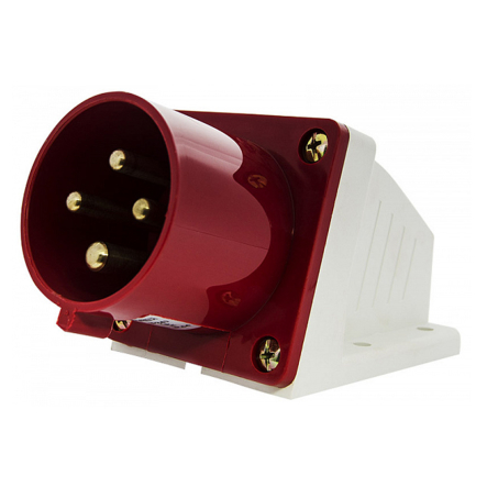 Вилка стационарная АСКО-УКРЕМ, A0080060005, ВС 32А/4 3Р+PE (524)