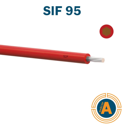 Провід SIF 95, 1*95 кв.мм., термостійкий, з ізоляцією із силікону - 1