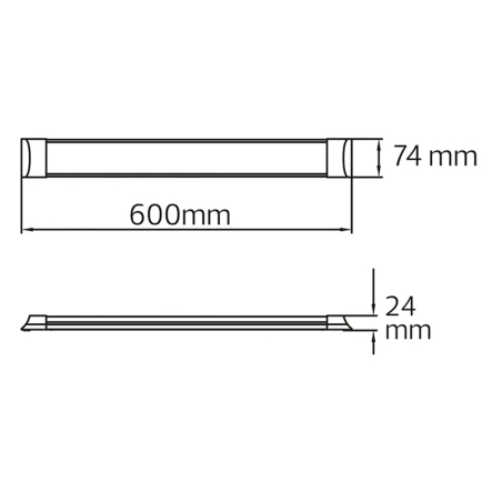 Светильник линейный TETRA-18 SMD LED, 18W, 4200К, 1135Lm, 60 см, 052-003-0060-031