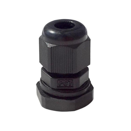 Сальник TechnoSystems PG 7 d3-6мм, IP68, чорний, TNSy5502539 - 1