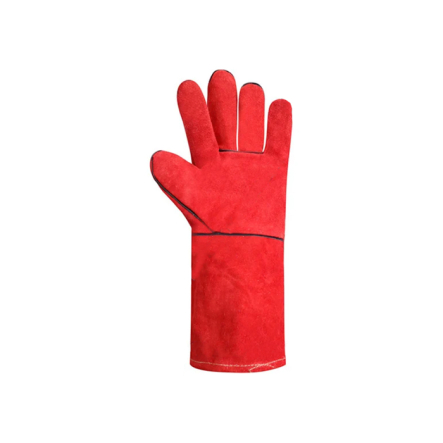 Перчатки Крага на подкладке красные длинные SP69245 - 1