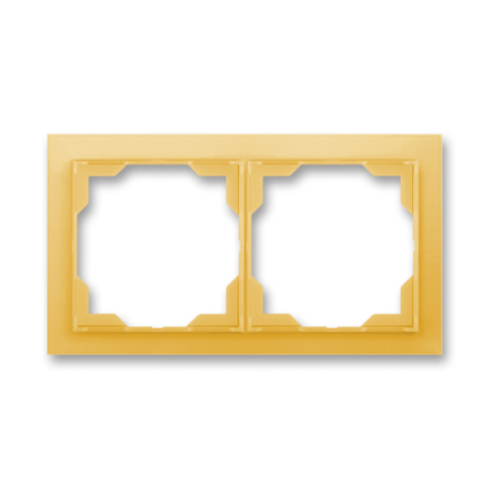 Рамка двойная белый/оранжевый лед Neo - 1