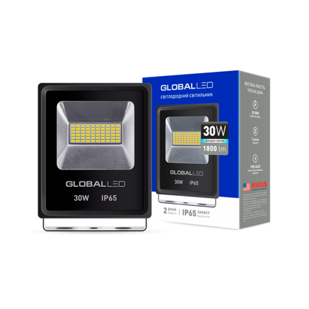 Прожектор LED GLOBAL Flood Light, 30W, 5000K - 1