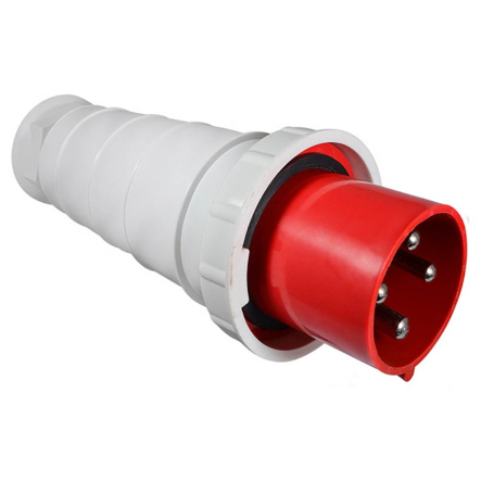 Вилка силова переносна АСКОУКРЕМ ВП 63А/4, 3Р+РЕ, A0080010008 - 2