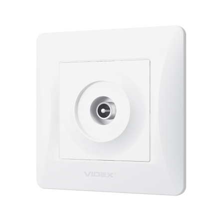 Розетка VIDEX BINERA TV одинарная, белая, VF-BNSK1TVME-W - 3