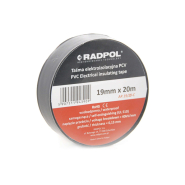 Изолента RADPOL AR 19/20 C, чёрная , 20м