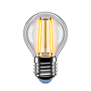 Лампа LED Filament VELMAX, 2 Вт, 4100K, E27, 220 В, G45