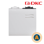 Выключатель однополюсный 10А, 2 модуль, Brava, ДКС, 76002B