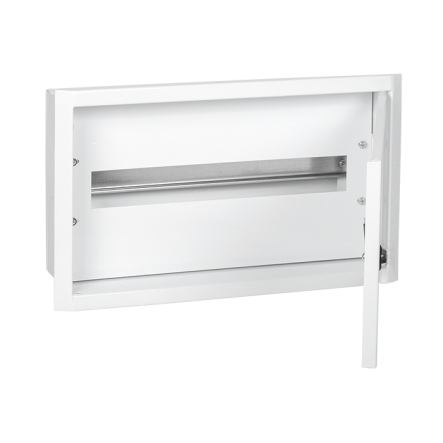 Корпус металевий розподільний IEK, ЩРв-18з-3 58, УХЛ3, IP31, TREND, прихований монтаж, MKM14-V-18-31-TW - 1