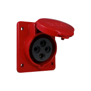 Гнездо врезное АСКО-УКРЕМ, A0080030005, ГВ 32А/4, 3Р+РЕ