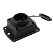 Розетка каучукова VIOLUX 930690, 16 А, 240 В, 2P, 3,5 кВт, IP44, з кришкою, одинарна