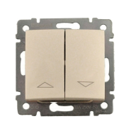 Вимикач управління жалюзі 2-кл. з механізмом блокування LEGRAND Valena, 774304, слонова кістка