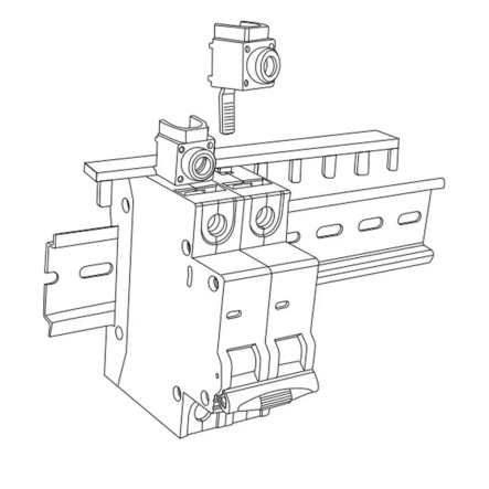 Клемма вводная для модульных устройств 80А,  25 мм.кв. PІN 15 мм VK25-1, АСКО-УКРЕМ A0010230023