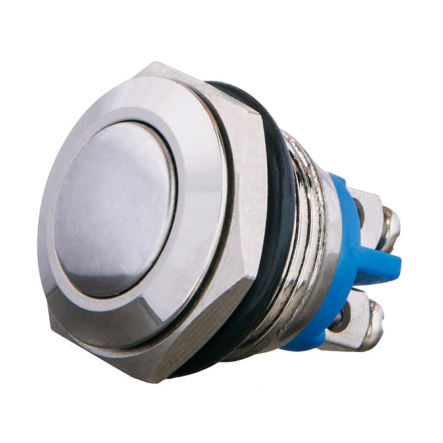 Кнопка металлическая АСКО-УКРЕМ TY 16-231A Scr 1NO 220V винтовое соединение, A0140010085 - 1