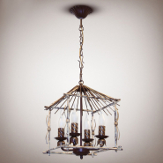 Люстра N&amp;B Light "САВАННА" 6914, 4хЕ14, 370х760 мм