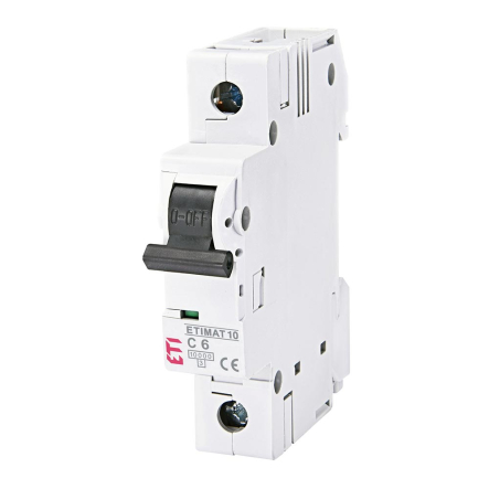 Автоматичний вимикач ETIMAT 10 1p C 6А (10 kA), 2131712 - 1