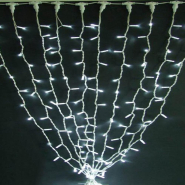 Гірлянда зовнішня DELUX, STALACTITES, 1,0x3,0м, 300LED, біла/біла, IP44