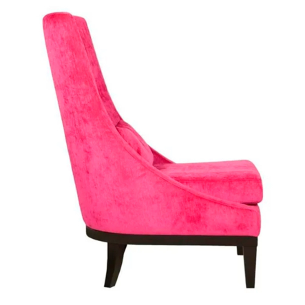 Кресло Sits Ginerva 65x85x103/43, ткань Elyot E0709 Pink, ножки dark brown - 3