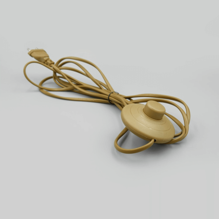 Провод SKARLAT PRH-003-12, 2х0,5 см, с кнопкой золото - 1