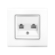 Розетка компьютерная + TF VIKO LINNERA, 90400035, белая