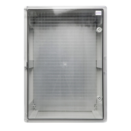 Корпус АБС-пластик АСКО-Укрем, ударостойкий, с монтажной панелью, прозрачные дверки, 50*70*25, ІР65, A0270010032