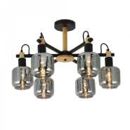 Світильник Ardero BL1460-1ARD DENVER, під лампу E14х6, ⌀590х370мм, чорний