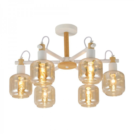 Світильник Ardero BL1460-2ARD DENVER, під лампу E14х6, ⌀590х370мм, білий - 1