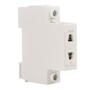 Розетка на DIN-рейку С45 2Р АСКО, A0150010103