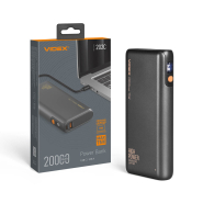 Повербанк (УМБ) VIDEX VPB-202C, 20000mAh, 75W, Black