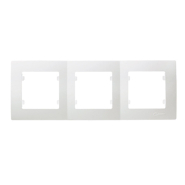Рамка потрійна Makel Lillium Natural Kare, біла, 32001703