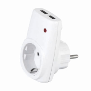 Розетка-фильтр Horoz Electric со встроенным зарядным USB-устройством Axis, 16А, 250В, 113-001-0001