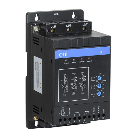Устройство плавного пуска ONI SFB, 3F, 380 В, 2,2 кВт, 4,5 A, Uупр.– 110-220 В, Modbus, SFB-33-D22-A-10 - 1