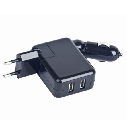 Зарядний пристрій від автомобільного прикурювача Gembird MP3A-UC-ACCAR2, чорний - 1