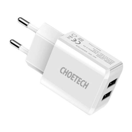 Зарядное устройство сетевое USB, Choetech, C0030EU-WH