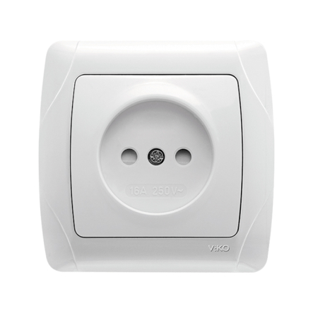 Розетка зі шторками VIKO CARMEN 90561043, білий - 1