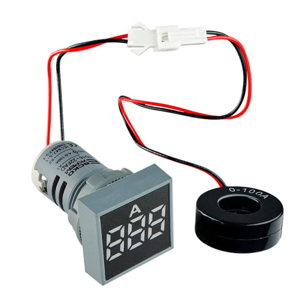 Амперметр цифровой АСКО-УКРЕМ ED16-22FAD 0-100A, белый, врезной монтаж, A0190010037 - 1