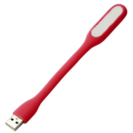 Фонарик гибкий LED USB, Red OEM - 1