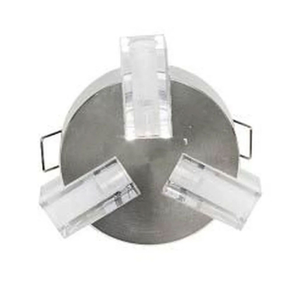 Светильник точечный Feron DL4167, G4, 3шт 12V, 10W, JC, тройной якорь, серебро - 1