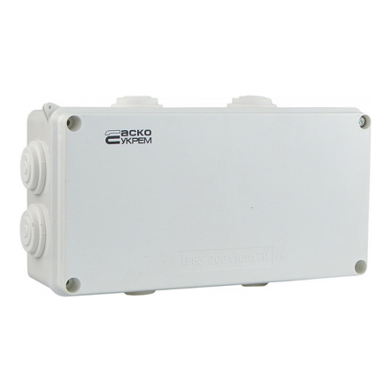 Коробка распределительная АСКО-УКРЕМ TY-RA, 200х100х70 мм., IP65, для улицы, A0150170021 - 1