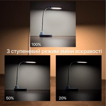 Настольная лампа аккумуляторная VIOLUX ASPEN 6W 300Lm 4200K 2400mAh белая, 540003