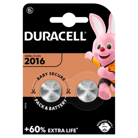 Батарейка Duracell DL2016 3V таблетка, цена за блистер 2шт., поштучно не продаем!! 5014810 - 1