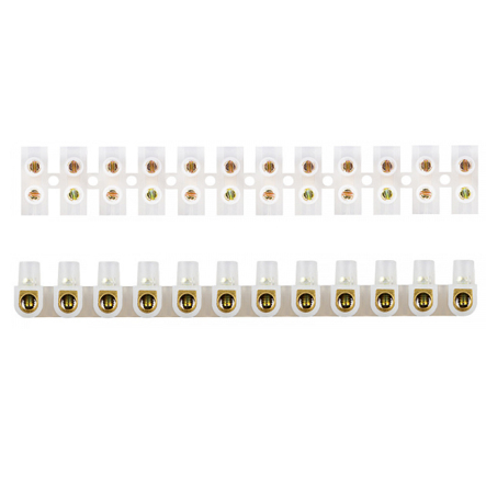 Клеммная колодка АСКО-УКРЕМ A0130040002, тип W (U) 6мм /6А, белая