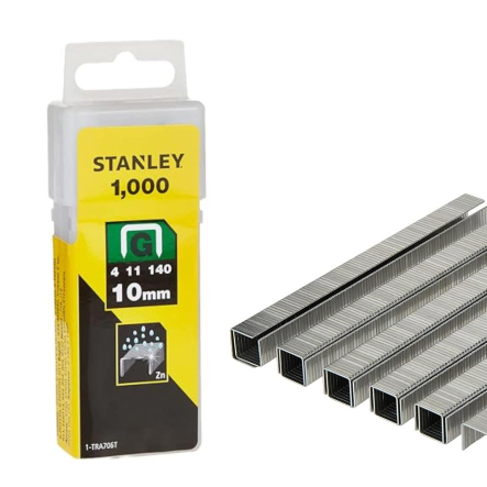Скоби для степлера STANLEY "Heavy Duty": тип "G. 10 мм, 1000 шт, 1-TRA706T - 1