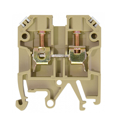 Клеммник винтовой JXB-4х35 жёлтый, АСКО-УКРЕМ, A0130010013
