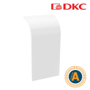 Накладка на стык профиля 90х50мм, белый RAL9016, ДКС, 09509