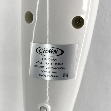 Вентилятор напольный Crown FS-1616-R, с пультом