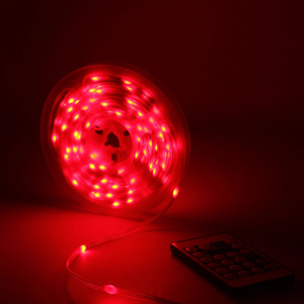 Гирлянда LED лента умная RGB 10м от USB+ пульт, Роса, IP67