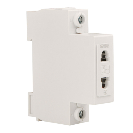 Розетка на DIN-рейку С45 2Р АСКО, A0150010103 - 1