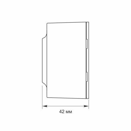 Розетка VIDEX BINERA, одинарна, зовнішня, чорний графіт, VF-BNS21-BG - 5